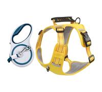 Harnais Pour Chien Boucle Sécurisée Anti-Fuite Confortable | Harnais de Promenade Canine Pour Jardins Extérieurs Parcs Chiens Moyens Animal de Compagnie