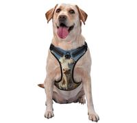 Harnais pour chien Cattle on The Prairie - Équipé de sangles réfléchissantes avec laisse pour animaux de compagnie et de boucles à libération rapide - Convient à tous les types de chiens