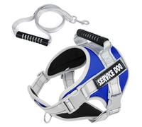 Harnais pour Chien, Confort Réglable et Respirable Réfléchissant Harnais Gilet pour Chiens Petits, Moyens et Grands