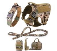 Harnais pour chien de grande taille - Berger allemand Malinois - Harnais et laisse et collier pour toutes les races de chiens