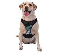 Harnais pour Chien de Petite, Moyenne et Grande Taille, Facile à Promener, Motif Dinosaures affamés, Harnais Anti-Traction, réglable, Respirant, réfléchissant, Gilet pour Chien, pour l'entraînement