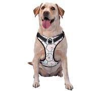 Harnais pour Chien de Petite, Moyenne et Grande Taille, Facile à Promener, Motif Roue de vélo, Rouge, Anti-Traction, réglable, Respirant, réfléchissant, Gilet pour Chien, pour l'entraînement, la ma
