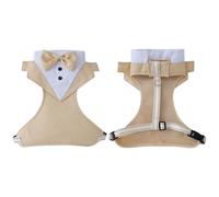 Harnais pour chien de petite taille sans tirer, smoking de mariage, clip réglable, boucles confortables et sécurisées, harnais pour animal de compagnie, design confortable