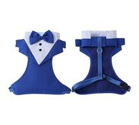 Harnais pour chien de petite taille sans tirer, smoking de mariage, clip réglable, boucles confortables et sécurisées, harnais respirant pour chien