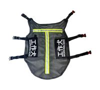 Harnais pour chien de service avec maille respirante, boucles à dégagement rapide, bandes réfléchissantes et patchs pour chien de travail pour le dressage quotidien et l'accès au public - Jaune