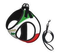 Harnais pour chien de taille moyenne avec motif drapeau de la Guinée équatoriale réglable pour chats et chiens, parfait pour les promenades en plein air
