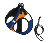 Harnais pour chien de taille moyenne avec motif drapeau des îles Marshall réglable pour chats et chiens, parfait pour les promenades en plein air