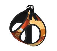 Harnais pour chien de taille moyenne - Petite taille, mignon petit hamster imprimé réglable pour chats et chiens, parfait pour les promenades en plein air