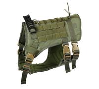 Harnais pour Chien de Travail Allemand, Gilet Tactique en Oxford Vert