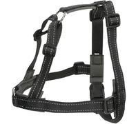 Trixie Harnais d'entraînement Lead'n'Walk souple noir S/M 45-70 cm 25 mm