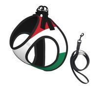 Harnais pour chien Drapeau de la Hongrie - Avec sangles réfléchissantes et boucles à dégagement rapide - Convient aux petits chats et chiens