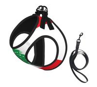 Harnais pour chien Drapeau du Liban avec sangles réfléchissantes et boucles à dégagement rapide Convient aux petits chats et chiens