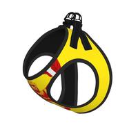 Harnais pour chien Drapeau royal de la Thaïlande - Équipé de sangles réfléchissantes et de boucles à dégagement rapide - Convient pour les petits chats et chiens