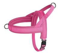 Harnais pour Chien en Nylon Doux Et Confortable, Harnais Réglable pour Animaux De Compagnie, Extérieur, sans Tension, Bouledogue Français, Chihuahua, Camping, Chasse, Entraînement,Rose Rouge,M