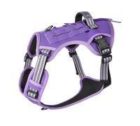 Harnais pour chien en tissu Oxford robuste avec bandes réfléchissantes pour améliorer la visibilité nocturne et un ajustement facile du harnais pour chien en tissu Oxford