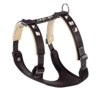Harnais pour chien - Ferplast - Giotto Luxor - Cuir noir - Taille M - Réfléchissant