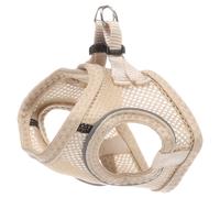 Flamingo Harnais pour Chien Step&Go Bento Beige XS - A:28-30cm B:30-32cm x 3mm - Réglable avec Bandes Réfléchissantes - Idéal pour Pomeranian, Yorkshire, Papillon & Terrier Toy
