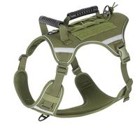 Harnais pour chien, gilet de marche pour chien | Harnais pour chien réfléchissant - Clip avant Design sans tirage Poignée de contrôle facile Harnais réglable pour un maximum de confort durant