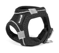 Harnais pour Chien Gloria Air Mesh Trek Star Réglable Noir Taille XXXS (18-20 cm)