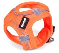 Harnais pour Chien - GLORIA - Trek Star - Taille M - Couleur Orange - Dimensions Ajustables