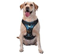 Harnais pour chien Halloween Village - Équipé de sangles réfléchissantes et de boucles à dégagement rapide - Convient à tous les types de chiens