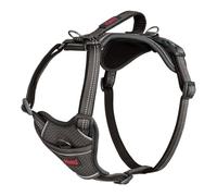 Harnais pour Chien HALTI Anatomy avec poignée - Offre à Votre Chien Une liberté de Mouvement pour Une Promenade Confortable. 3 Points d’Attache, Réglable et Réfléchissante (Taille L, Gris)