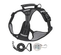 Harnais pour chien | Harnais anti-déchirure réglable et à haute résistance - Laisse réglable et résistante pour chiens | pour cyclisme, randonnée, formation, camping, voyage, toilettage