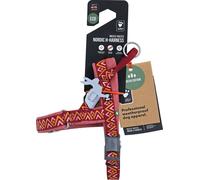 Harnais pour chien - Harnais en H - Couleur: rouge - Taille: 45-55 cm