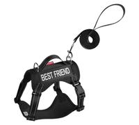 Harnais pour Chien | Harnais Sécurisé Anti-Fugue Souple et Réglable en Forme de Veste,Collier de Dressage Léger avec Bandes Réfléchissantes - Accessoires Réglables pour Animaux de Taille Petite,