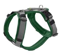Harnais Pour Chien - Hunter - Maldon Up - Vert Foncé/Gris - Taille L - Réglable 4 Positions