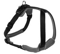 Harnais pour Chien - HUNTER - Modèle en néoprène - Taille M 53-65 cm - Noir / Gris - Résistant aux intempéries