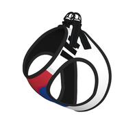 Harnais pour chien imprimé drapeau de la République de Corée, gilet laisse réglable et réfléchissant, pour chiens de petite et moyenne taille