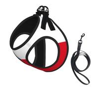 Harnais pour chien imprimé drapeau de la République tchèque, 2 boucles, gilet pour chien, clip avant anti-traction pour laisse pour chiens de petite et moyenne taille
