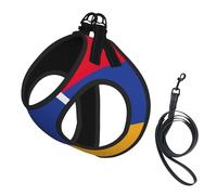 Harnais pour chien imprimé drapeau de l'Arménie, 2 boucles, gilet pour chien, clip avant anti-traction pour laisse pour chiens de petite et moyenne taille