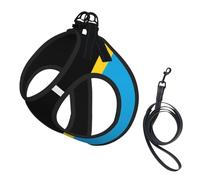 Harnais pour chien imprimé drapeau de Tanzanie, 2 boucles, gilet pour chien, clip avant anti-traction pour laisse pour chiens de petite et moyenne taille