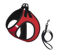Harnais pour chien imprimé drapeau du Maroc avec 2 boucles, gilet pour chien, clip de laisse anti-traction sur le devant, pour chiens de petite et moyenne taille