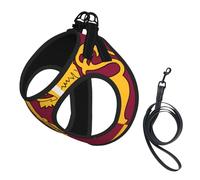 Harnais pour chien imprimé drapeau du Sri Lanka, 2 boucles, gilet pour chien, clip avant anti-tirage, pour chiens de petite et moyenne taille