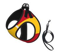 Harnais pour chien imprimé drapeau espagnol, 2 boucles, gilet pour chien, clip avant anti-traction pour laisse, pour chiens de petite et moyenne taille