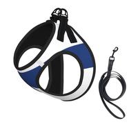 Harnais pour chien imprimé drapeau finlandais, 2 boucles, gilet pour chien, clip avant anti-traction pour laisse pour chiens de petite et moyenne taille