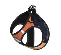 Harnais pour chien imprimé fusée dans l'espace, gilet pour chiens de petite et moyenne taille, parfait pour les aventures en plein air