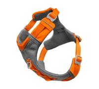 Kurgo Harnais pour chien Journey Air – rembourré, réfléchissant, clip anti-traction (Orange S)