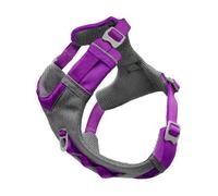 Kurgo Journey Air Dog Harness - Secure Fit for Active Dogs - Padded Chest - Lightweight Ripstop Fabric - Breathable Mesh - Reflective Trim - Back Assist Handle - Purple - X-Large