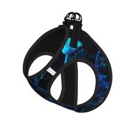 Harnais pour chien motif fleurs fleuries dans l'obscurité, respirant, réfléchissant et réglable, convient pour les petits chats et chiens