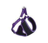 Harnais pour chien Nobby Pet Black Mesh Reflect Violet XS