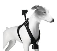 Harnais pour Chien pour Caméra d'action, Harnais Souple et Réglable, Fixation Poitrine et Dos, Convient aux Chiens de Petite, Moyenne et Grande Taille.