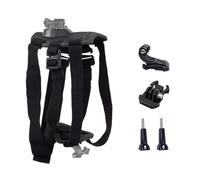 Harnais pour Chien pour GoPro, Doux et réglable avec 2 Bases de Montage, pour Fixation sur la Poitrine et Le Dos, pour GoPro Hero Tous Les modèles et Autres caméras de Sport, Convient pour Chiens de