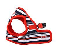 Harnais pour chien Puppia Soft Veste Océane Rouge et Bleu - Rouge, Taille XL
