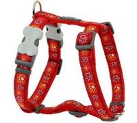 Harnais pour Chien Red Dingo Style Empreinte des animau 3048 cm Rouge Rouge G