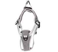 Harnais pour Chien réglable Anti-Traction, Harnais réfléchissant à la Poitrine et au Dos pour Chiens de Taille Moyenne et Grande, Harnais de Promenade d’extérieur rembourré avec Un (S)