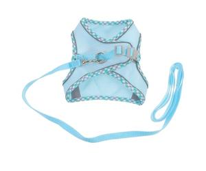 Harnais pour Chien Réglable, Gilet Respirant en Polyester, Grosse Taille | Contrôle Confortable, Visibilité Accrue, Sangle 150cm, Tour de Cou 36-44cm, Buste 48-53cm